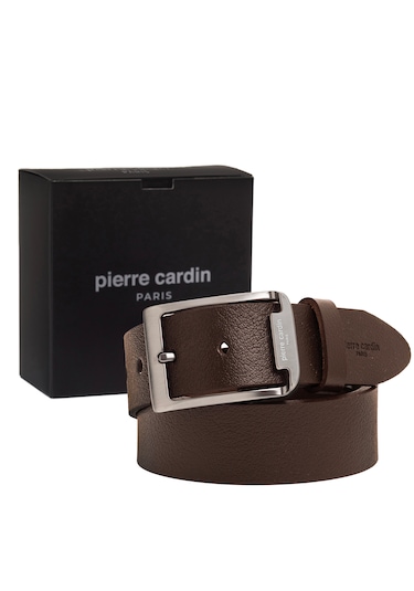 Pierre Cardin Deri Erkek Kemer En 4 Cm Pc-3100 Kahverengi