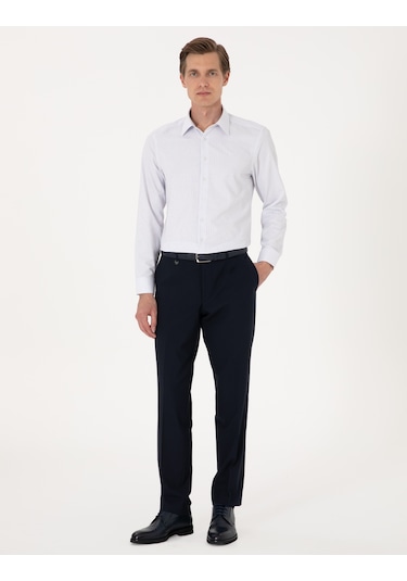 Pierre Cardin Erkek Mavi Gömlek Desenli 50307263-vr036 Mavi