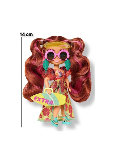 Extra Fly Minis Seyahat Bebeği Mayolu Ve Plaj Görünümü Aksesuarları İle Yaz Temalı Bebek 14 Cm Hgp62