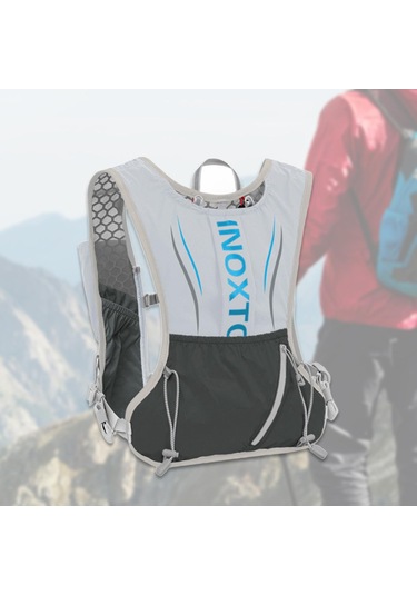 Suntek Hidrasyon Paketi Yeleği, Ayarlanabilir Koşu Takımı Gri