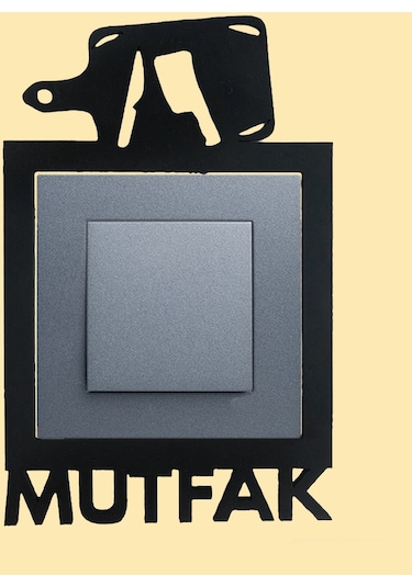 Mutfak Ahşap Priz Çerçevesi Dekorasyon