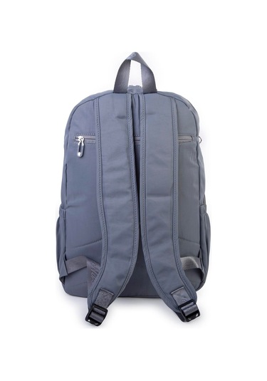 Nas Bag Unisex Büyük Boy Hafif Çok Gözlü Sırt Çantası Gri Gri