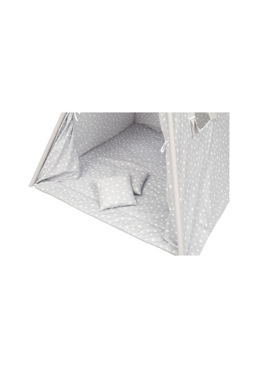 Exorbaby Xl Büyük Boy Ahşap Ve Pamuklu Oyun Çadırı , Oyun Evi Gri