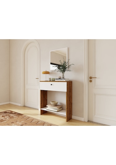 Castabus Amalfi-beyaz Renk Dresuar Beyaz - Kahverengi