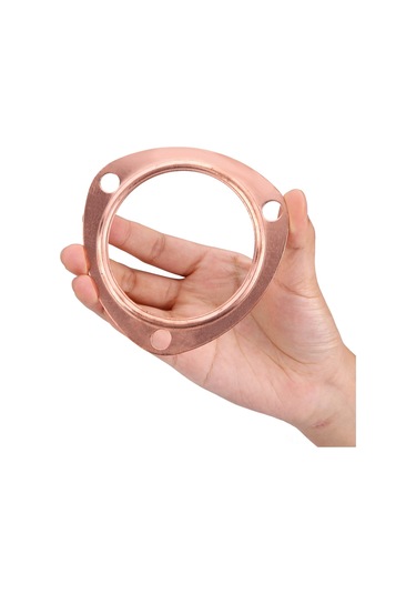 Geeroyoo Sbc Bbc 302 350 454 383 İçin 3 İnç Bakır Egzos Manifold Gasket, 2 Adet, Tekrarlı Kullanım, Zımpara Gerektirmez,  Standart Değiştirme