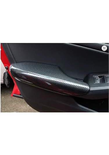 Honda - Civic Fe1 2022+ Uyumlu Kolcak Kaplama - Karbon