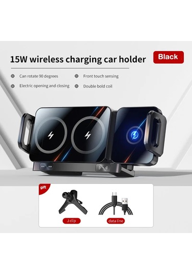 Yeni 15w Kablosuz Hızlı Araç Şarj Cihazı Montaj Yerçekimi Araç 1pc