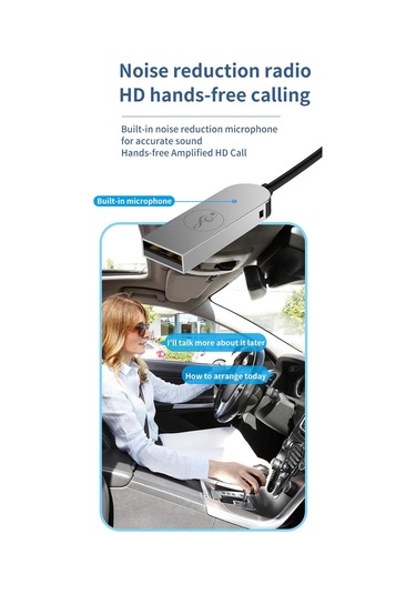 Homyl Araba Bluetooth Alıcısı Usb 2.0 - 3.5mm Jak Araç