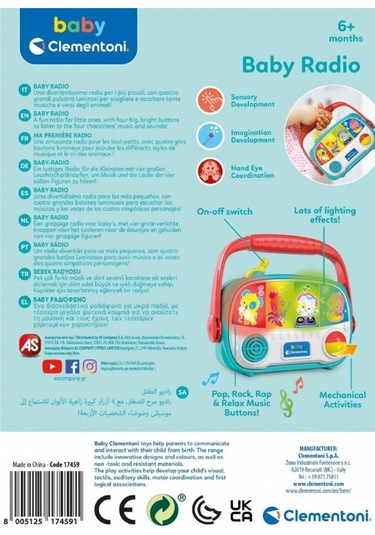 Clementoni Baby Bebek Radyosu 17459
