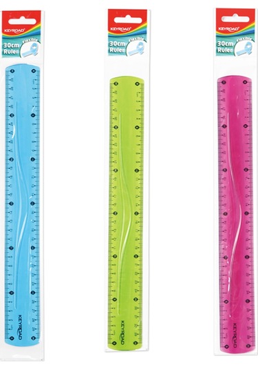 Keyroad Flexible Kırılmaz Esnek Cetvel 30 CM Çok Renkli