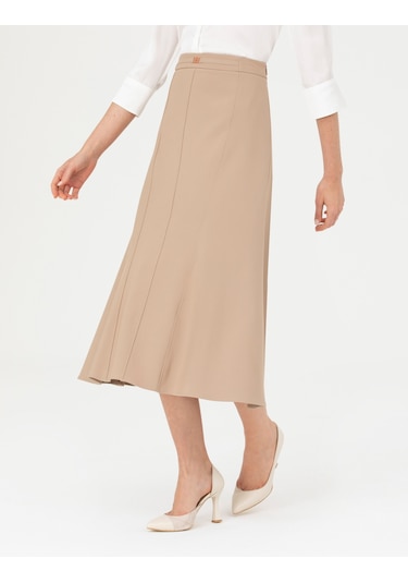 Pierre Cardin Kadın Bej Etek Dokuma 50273765-vr011 Bej