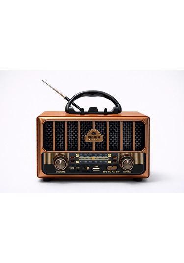 Nostaljik Retro Tasarımlı Bluetooth Radyo Hoparlör