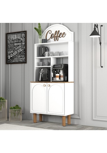 Bohem Kahve Köşesi 80cm - Beyaz Beyaz