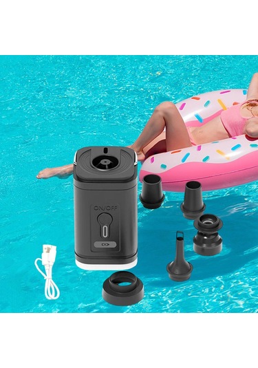 Suntek Şişme Minderler Için Elektrikli Hava Pompası Hava Siyah