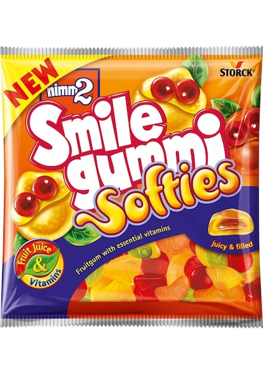 Nimm2 Smile Gummi Softies Karışık Meyve Aromalı Yumuşak Şekerlem