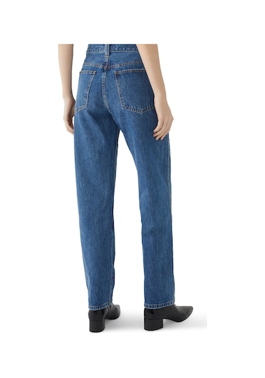 Khaite Vintage Tarzı Modern Kesim Kot Pantolon Mavi