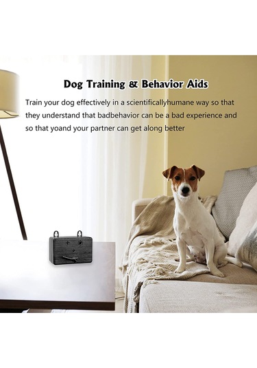 Y28826b Ultrasonik Köpek Kovucu Taşınabilir Köpek Eğitim Kabuğu Siyah