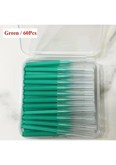 Willowhaven 0.8mm Sarı 60lı Diş Arası Fırçası 0.6-1.5mm Orta Sertlik Yetişkin Ağız Hijyeni