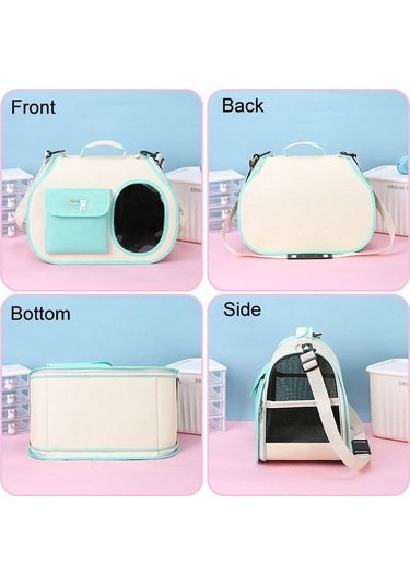 Dm Cbtx Crossbody Pet Çanta - Döküm Köpek Taşıma, Tek Omuz Açık Taşınabilir Çanta Sarı