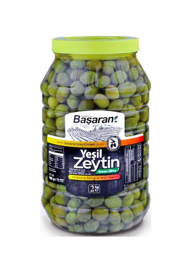 Başaran Zeytinleri Gemlik Köy Kırması Yeşil Zeytin 2 KG