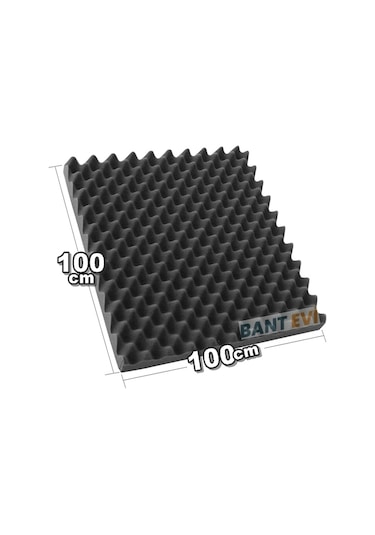 Akustik Yumurta Sünger 100x100cm Yapışkansız Ses Yalıtım Süngeri 30mm