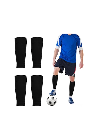 Geeksen Futbol, Beysbol, Basketbol, Ragbi İçin Siyah Profesyonel Kalçak Kompresyon Koruyucu 2 Çift/4 Adet Siyah