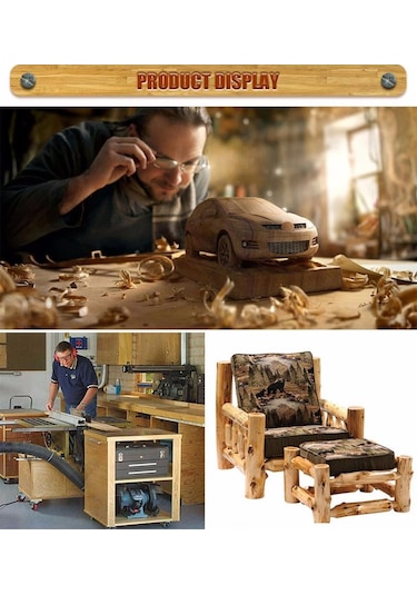 12 Parça Freze Uç Takımı Ahşap Oyma Ağaç Delme Çantalı Set 8  Mm