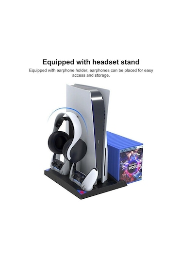 Ipega Ps5 Fanlı Stand Playstation 5 Soğutuculu 6In1