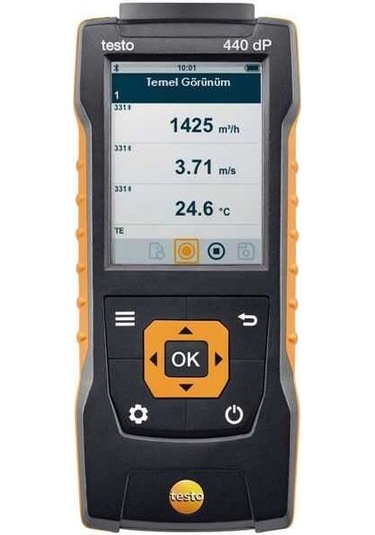 Testo 440 Dp Fark Basınç Ölçerli Prob Okuyucu Cihaz