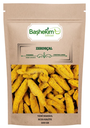 Zerdeçal Kök Kuru Yeni Mahsul Ecza Kalite Seçilmiş 500 Gr