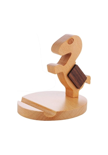 Ahşap Cep Telefonu Tutucu Şarj Standı