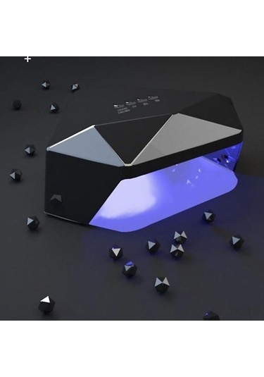 Skycity 48w Pırlanta Şekilli Uv Led Tırnak Kurutma Lambası - 30 Led, 3 Zamanlayıcı, Otomatik Sensörlü Manikür-pedikür Aleti Şampanya Altın