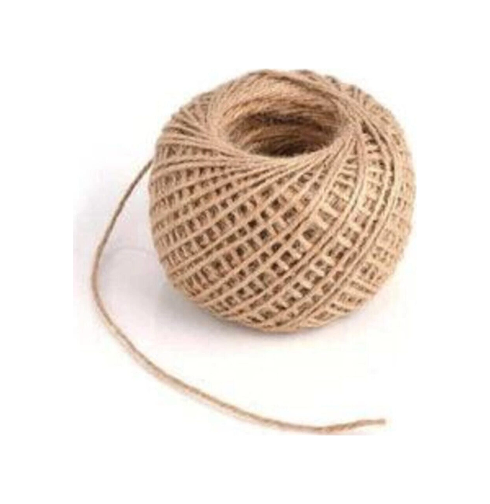 2 Adet Hasır Jüt Ip 100 Gr Keten Ipi, Hasır Ip, Halat Ip, Çuval Ip Süsleme Ipi Jüt Ipi