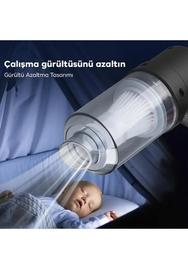 Zhltools St-6644 6000r Portatif Vakumlu Üflemeli Mini Araç Süpürgesi - Toz Ve Kül Temizliği