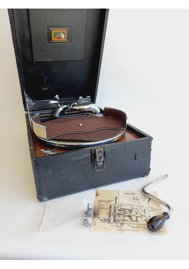 His Master's Voice Antika Çanta Gramofon 086 (ARIZALI)