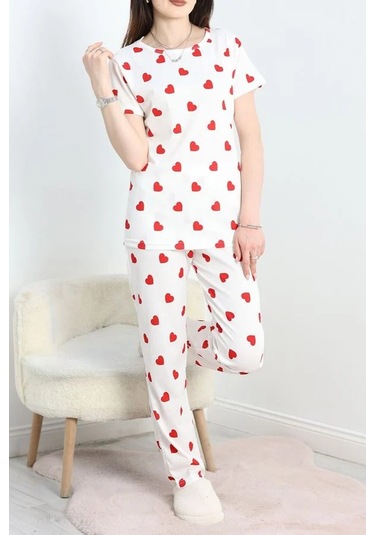 Seka Alt Üst Aynı Pegasus Pijama Takımı Beyazkırmızı - 50419.1048. Çok Renkli