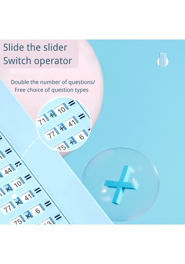 Geeksen Çocuklar İçin Matematik Soruları Oluşturucu Tahta - 1-100 Toplama-çıkarma, 5100 Soru, Beyaz + 2 Tahta Kalemi + Silgi Kumaşı + Saklama Çantası Çok Renkli