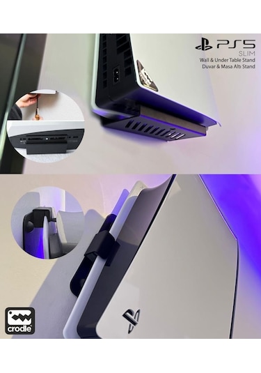 Playstation 5 Slim Duvar Standı Ve Joystick Duvar Standı Gaming Aksesuar