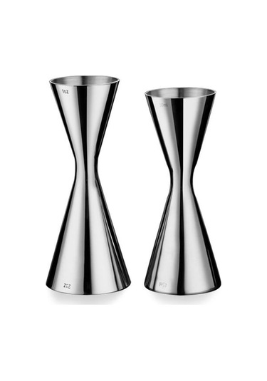 Bar Jigger Çift Kokteyl Jigger Bar Ölçüleri 30/60ml, 30/45ml Gümüş