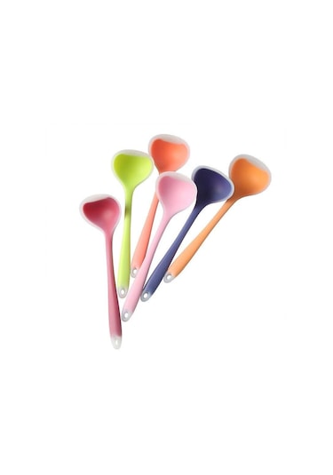 Pembe Jankng 1 Adet Uzun Saplı Kaşık Seti Silikon Çorba Kaşığı Mutfak Yapışmaz Büyük Gıda Kaşık Pota Ev Fda Pişirme Gereçleri Aracı