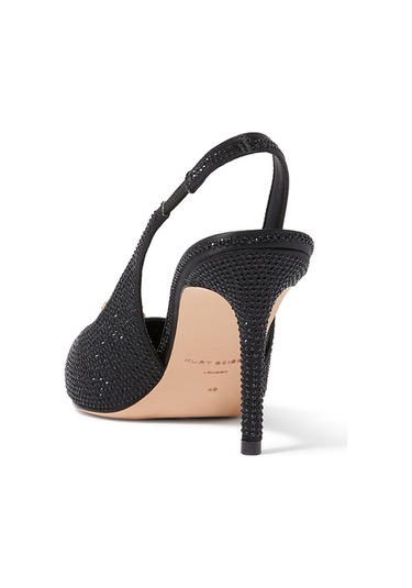 Kurt Geiger Belgravia Yüksek Topuklu Slingback Ayakkabılar Siyah