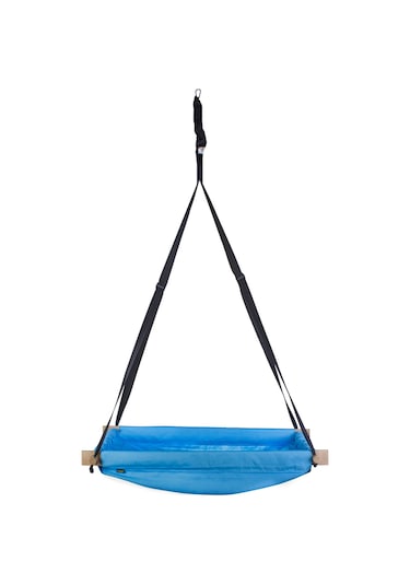 Bundera Flow Mavi Ahşap Yaylı Zıpzıp Hamak Beşik Hoppala