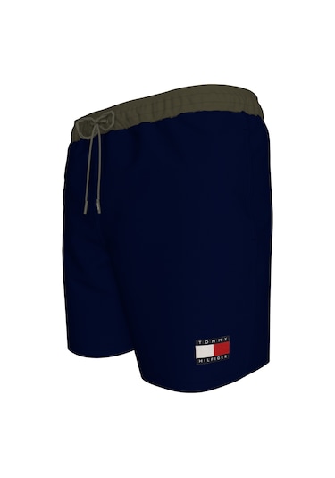 Tommy Hilfiger Medıum Drawstrıng Erkek Mavi Deniz Şortu - Um0um03455 Tommy Hilfiger Medıum Drawstrıng Erkek Mavi Deniz Şortu - Um0um03455