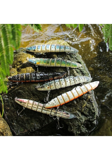 Hengjıa Çok Segmentli Balık Yemi Sahte Balık Yemi Luya Loach Yemi 7 14cm 21.4g