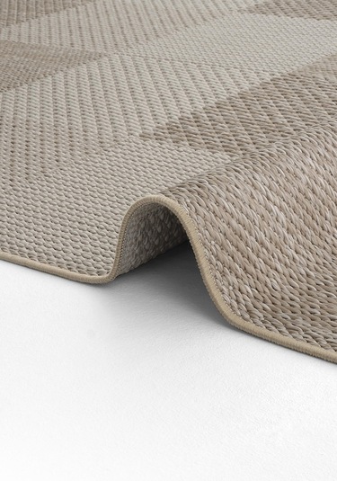 Cool Halı Grande 01 Bej Balkon Kilimi Dama Desen Halı Yolluk İnce Antre Kaymaz Tabanlı Mutfak Kilimi