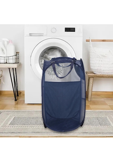 Suntek Çamaşır Sepeti Polyester Taşınabilir Elbise Koyu-mavi Koyu Mavi