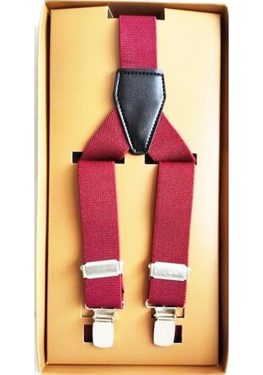 Unisex Bordo Pantolon Askısı