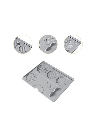 Homyl Espresso Tamper Mat Silikon Dayanıklılık Kahve Gri