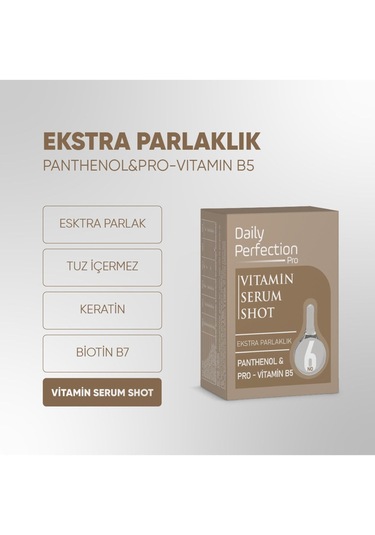 Daily Perfection Pro Shot No:6 Ekstra Parlaklık Provitamin Serum 2 x 6 ML