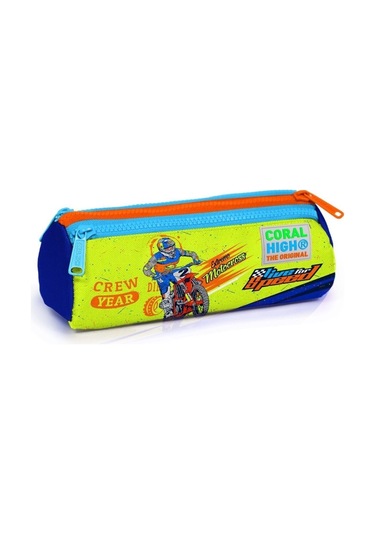 Sarı Mavi Motorsiklet Çok Renkli